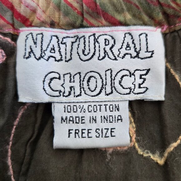 Natural Choice Boho Tiered Maxi Skirt Elastic Waist & Drawstring Free Size - Picture 10 of 11